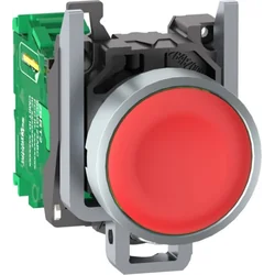 Schneider Electric Harmony XB4R Wireless and batteryless button head with transmitter Red Metal ZB4RTA4