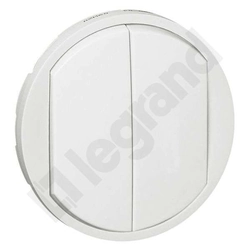 Control element/cover plate for domestic switching devices Legrand 068002 White Plastic