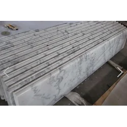 Stair slabs natural stone WHITE MARBLE 100x30