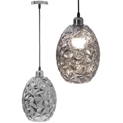 Glass pendant lamp APP564-1CP CHROME