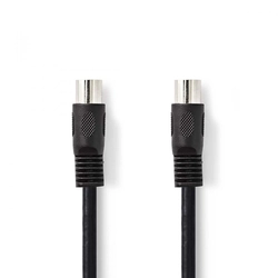 Nedis DIN 5-pin plug - DIN 5-pin plug DIN audio cable 1m black (CAGP20000BK10)