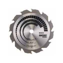 Bosch circular saw blade 184 x 16 mm | number of teeth: 12 db | cutting width: 2,6 mm