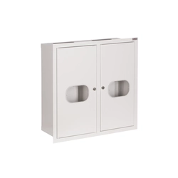 Flush-mounted switchgear space for 2 counters and 24 security RL-2L24 with glass and lock IP31