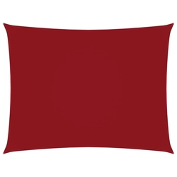 Rectangular Garden Sail, Oxford Cloth, 6 x 7 m, Red
