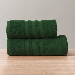 Ręcznik bawełniany kolor ciemno zielony rozmiar 50x90 cm MODERN