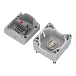Control circuit devices combination in enclosure Spamel SP22K1\04-2 Grey Plastic IP65