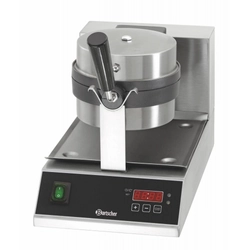 Rotary waffle maker for Bartscher round waffles