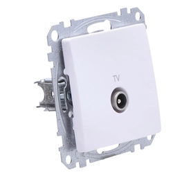 End TV socket (4dB), white SEDNA DESIGN