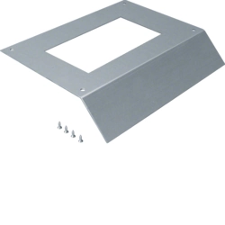 Cover on-floor duct Hager AKM250147E04 Cover one-sided bevelled Standard Rectangular Steel