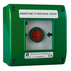 Non-automatic detector for danger detection system Spamel OA1-W01-B\02-24 Door release (green) Plastic IP65