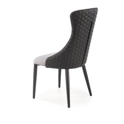 K434 light gray / black chair upholstered with fabric and eco-leather ☞ BUY NOW - GET A DISCOUNT