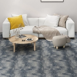 Carpet floor tiles, 20 pieces, 5 m², dark blue