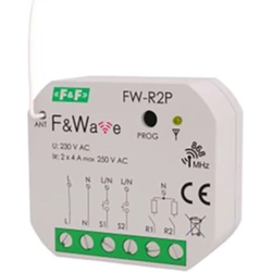 F&F Przekaźnik bistabilny podwójny P/T 85÷265V AC/DC - (FW-R2P)