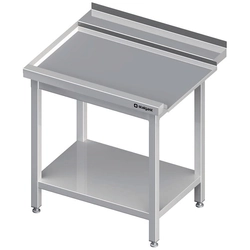 unloading table (L), with shelf for the dishwasher SILANOS 900x755x880 mm welded