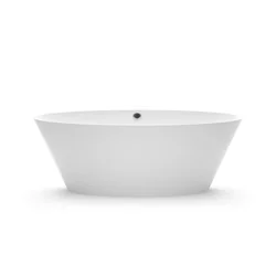 Bagno in pietra Aura Beira 2 bianco, 186x78 cm, con troppopieno