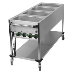 Bain marie mobil 4-komorowy