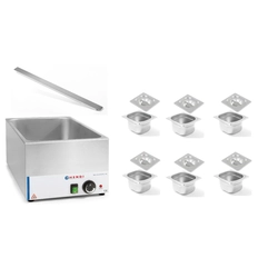 Bain-Marie pentru bufet electric împărțit în recipiente 6 + capace Hendi 238905