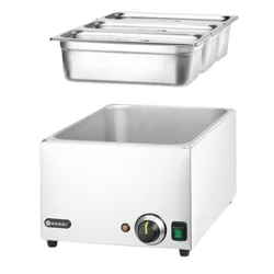 Bain-Marie rinkinys + 3x Gn 1/3 Su dangteliu 590x332x(H)242 Hendi Ranger 238967