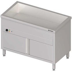 Bain-marie stationnaire, avec meuble, monochambre pour 2GN( C)