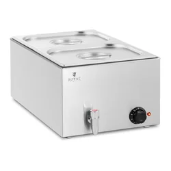 Bain marie su čiaupu + 2 GN talpyklos 1/2