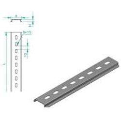 Baks TH35 SZP35H7/1 EURO atbalsta sliede perforēta 1m 1,0mm (613110)