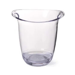 Balde para resfriamento de champanhe, transparente, barra aberta, 3L, 220x185x(H)226mm