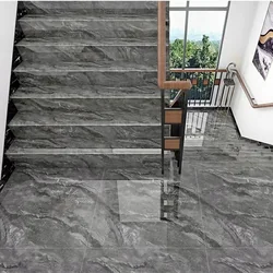 Baldosas de escalera 120x30 gris grafito ALTO BRILLO