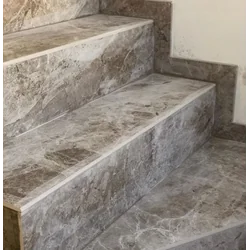 Baldosas imitación mármol para escaleras 100x30 CREMA / BEIGE antideslizante NUEVO