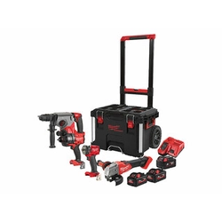 Balení stroje Milwaukee M18FPP4C-555T v balení Packout