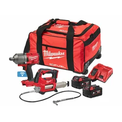 Balení stroje Milwaukee M18ONEPP2Q-502X v kartonové krabici