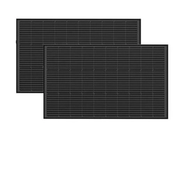 Balenie 2x Fotovoltaický panel EcoFlow 100W (pevná konštrukcia)