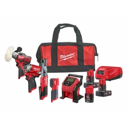 Balenie stroja Milwaukee M12FPP5A-423B v kartónovej krabici