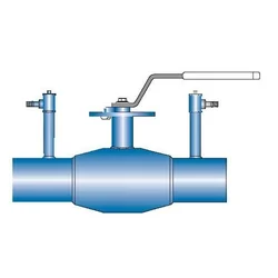 Ball valve DN100 PN25 regulating, for welding