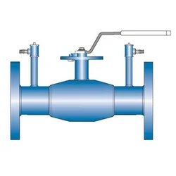 Ball valve DN25 PN40 regulating, flanged