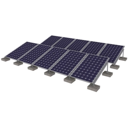 Ballast structure, vertical photovoltaic modules