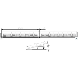 Ballastkonstruktion aus Aluminium, horizontales Flachdach, 15st Photovoltaik