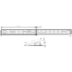 Ballastkonstruktion, horizontales Flachdach, 15st Photovoltaik