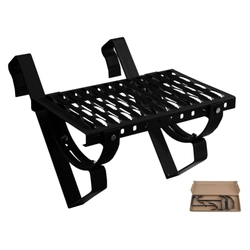 Banc de cheminée complet 40 cm TECTO avec deux types de supports LN1 noir