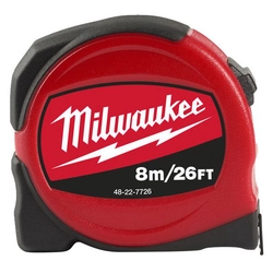 Bandă de măsurat 8m Milwaukee SLIM S8-26 / 25