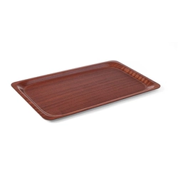 Bandeja de madera antideslizante - rectangular 610x430