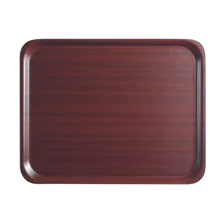 Bandeja de servicio Mykonos, antideslizante, color caoba, dimensiones rectangulares. 330x430 mm, Cambro