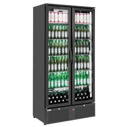 Bar fridge 2-drzwiowa, Arktic, 477L, black, 220-240V/365W, 940x635x(H)1983mm