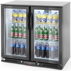 Bar fridge for drinks 2-drzwiowa 4 shelfs 215 In 180 l - Hendi 235829