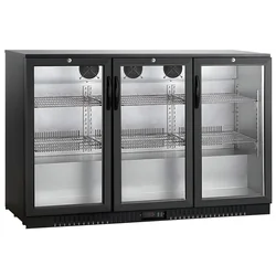 Bar-Kühlschrank | Unterbaukühlschrank RQ-330HC | 3-drzwiowa | Pendeltüren | 318l