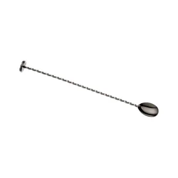 Bar spoon with mallet, 300mm, black, Barfly