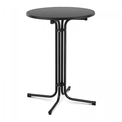 Baro stalas - juodas - sulankstomas - Ø80 cm - 110 cm ROYAL CATERING 10011469 RC-BIS80FB