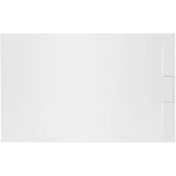 Basalt White shower tray 80x100