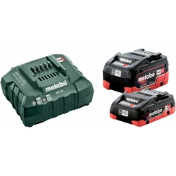 Батарея та зарядний пристрій Metabo Basic Set LiHD 1 x 4.0 Ah + 1 x 5.5 Ah 18 V | 5,5 Ах