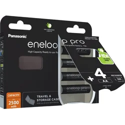 Batería AA Panasonic Eneloop Pro / R6 2500mAh 4 uds.