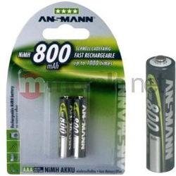 Batería AAA Panasonic / R03 800mAh 2 uds.